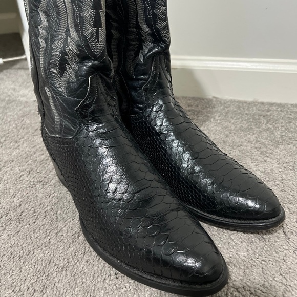 Vintage Dan Post python cowboy boots - Picture 5 of 11